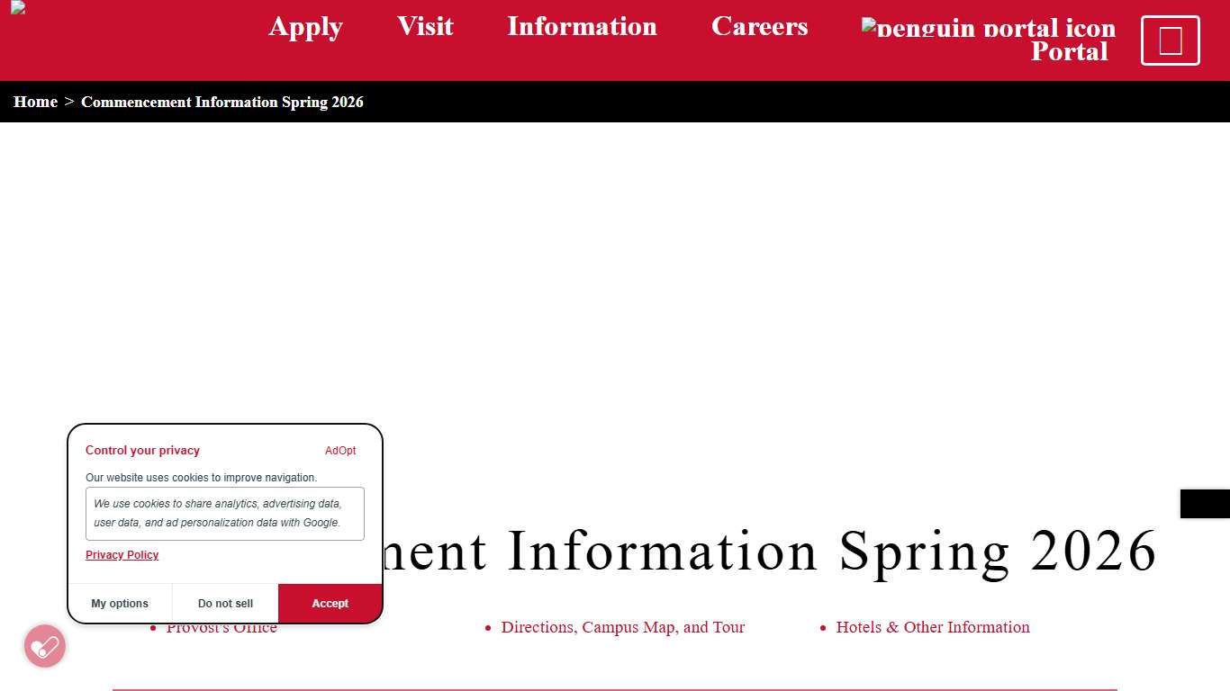 Commencement Information Spring 2026 YSU